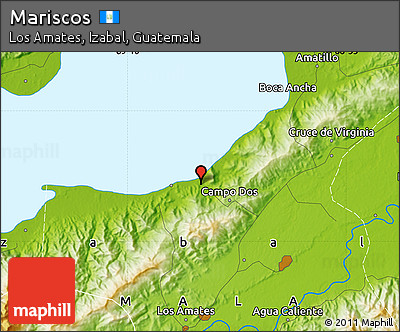 Physical Map of Mariscos