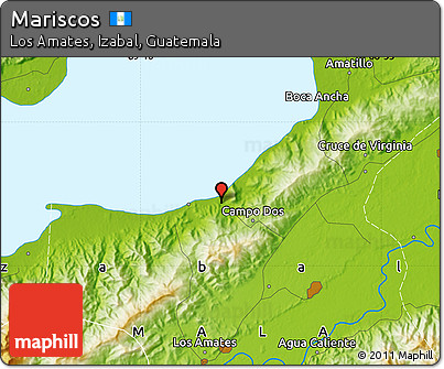 Physical Map of Mariscos