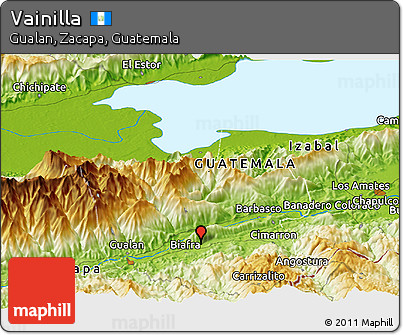 Physical Panoramic Map of Vainilla