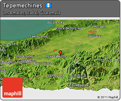 Satellite Panoramic Map of Tepemechines