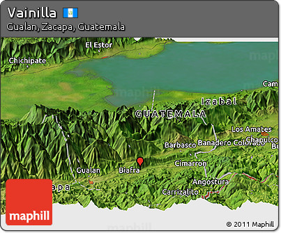 Satellite Panoramic Map of Vainilla