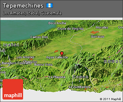 Satellite Panoramic Map of Tepemechines