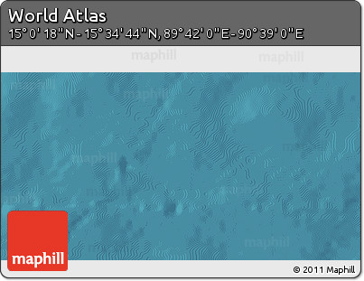 Satellite 3D Map of the Area around 15° 17' 31" N, 90° 10' 30" E