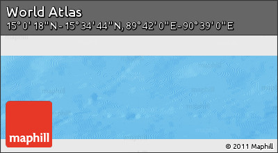 Physical Panoramic Map of the Area around 15° 17' 31" N, 90° 10' 30" E