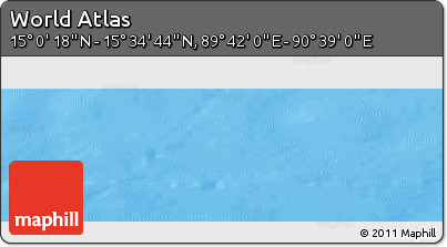 Physical Panoramic Map of the Area around 15° 17' 31" N, 90° 10' 30" E