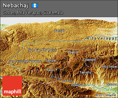 Physical 3D Map of Nebachaj
