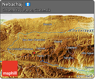 Physical 3D Map of Nebachaj