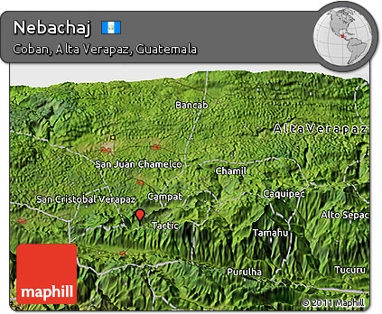 Satellite 3D Map of Nebachaj