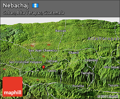 Satellite 3D Map of Nebachaj