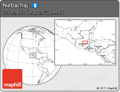 Blank Location Map of Nebachaj
