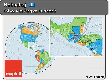 Political Location Map of Nebachaj