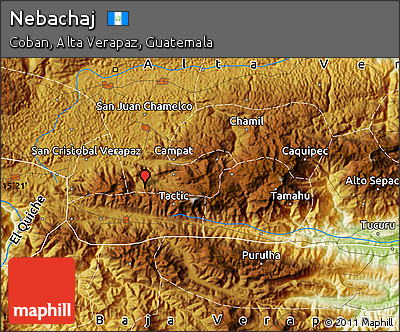 Physical Map of Nebachaj