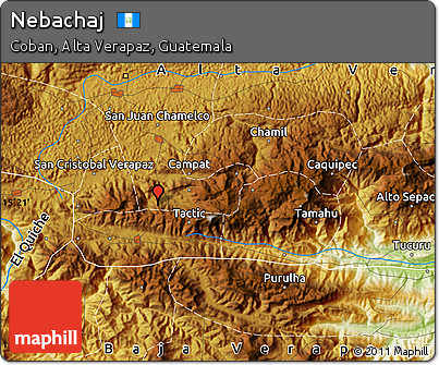 Physical Map of Nebachaj