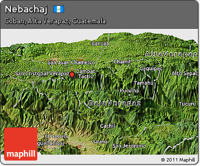 Satellite Panoramic Map of Nebachaj