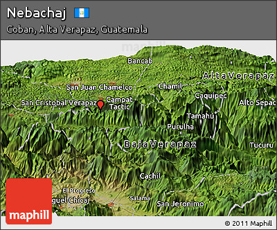 Satellite Panoramic Map of Nebachaj