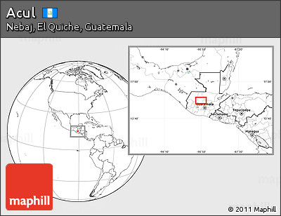 Blank Location Map of Acul
