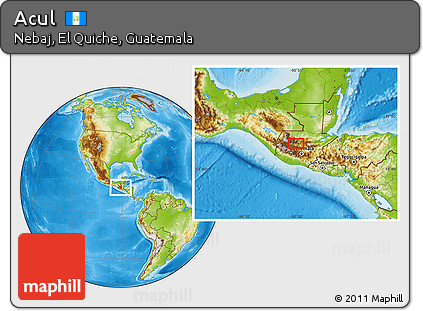 Physical Location Map of Acul