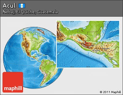 Physical Location Map of Acul