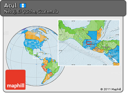 Political Location Map of Acul