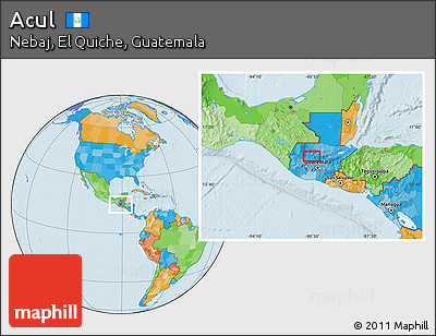 Political Location Map of Acul