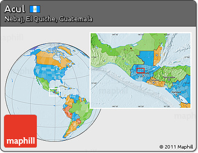 Political Location Map of Acul