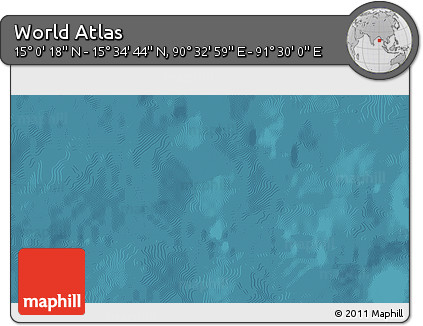 Satellite 3D Map of the Area around 15° 17' 31" N, 91° 1' 30" E