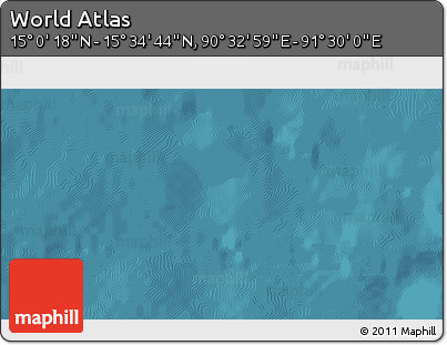 Satellite 3D Map of the Area around 15° 17' 31" N, 91° 1' 30" E