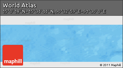 Physical Panoramic Map of the Area around 15° 17' 31" N, 91° 1' 30" E
