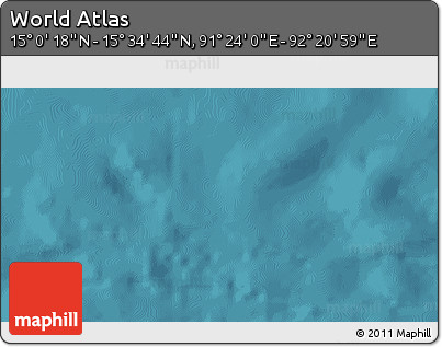 Satellite 3D Map of the Area around 15° 17' 31" N, 91° 52' 30" E