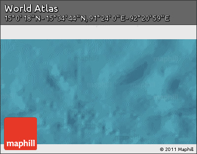Satellite 3D Map of the Area around 15° 17' 31" N, 91° 52' 30" E