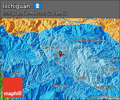 Ixchiguan San Marcos Guatemala Map Free Political 3D Map Of Ixchiguán
