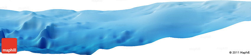 Shaded Relief Horizon Map of the Area around 15° 17' 31" N, 95° 7' 30" W