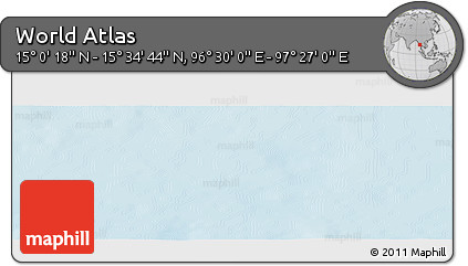 Physical Panoramic Map of the Area around 15° 17' 31" N, 96° 58' 29" E