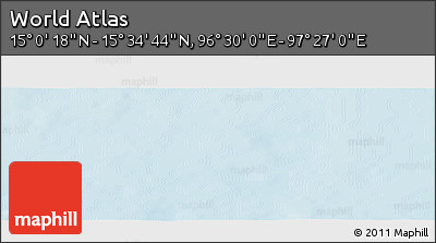 Physical Panoramic Map of the Area around 15° 17' 31" N, 96° 58' 29" E