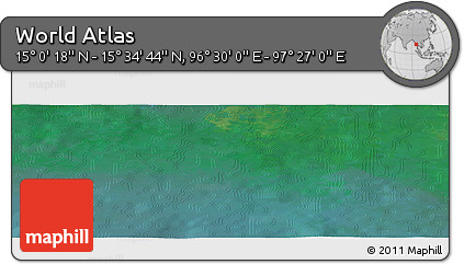 Satellite Panoramic Map of the Area around 15° 17' 31" N, 96° 58' 29" E