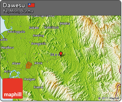 Physical 3D Map of Dawesu