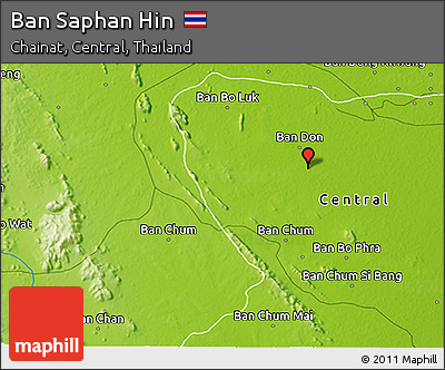 Physical 3D Map of Ban Saphan Hin