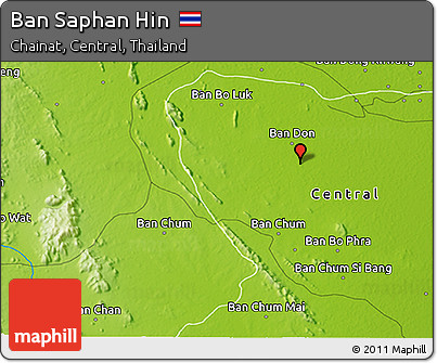 Physical 3D Map of Ban Saphan Hin