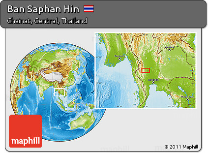 Physical Location Map of Ban Saphan Hin