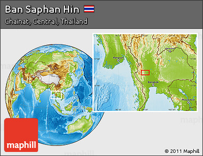 Physical Location Map of Ban Saphan Hin
