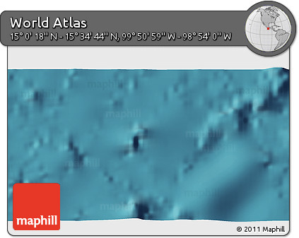Satellite 3D Map of the Area around 15° 17' 31" N, 99° 22' 30" W