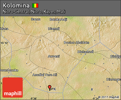 Satellite Map of Kolomina