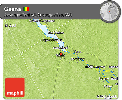 Physical 3D Map of Gaena