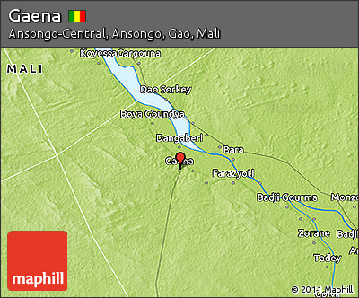 Physical 3D Map of Gaena