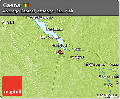 Physical 3D Map of Gaena