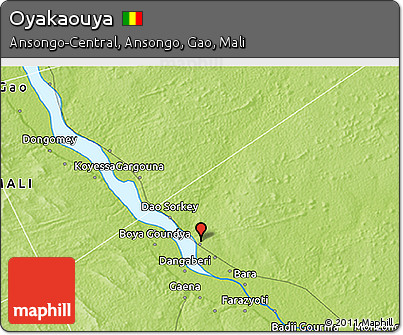 Physical 3D Map of Oyakaouya