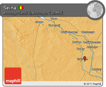 Political 3D Map of Seïna