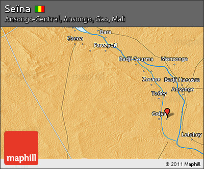 Political 3D Map of Seïna