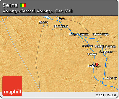 Political 3D Map of Seïna