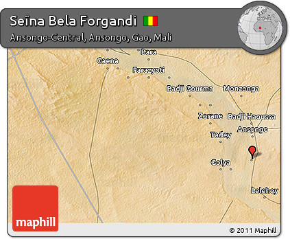 Satellite 3D Map of Seïna Bela Forgandi
